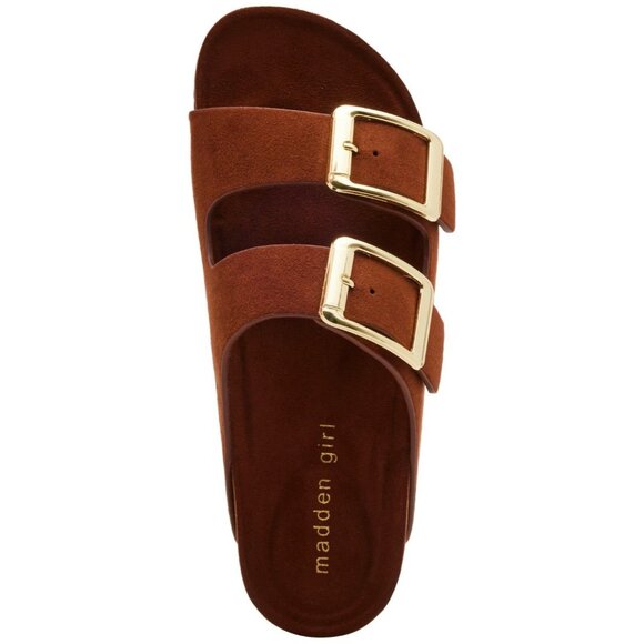 Madden Girl Bodie Buckle Footbed Slide Sandals - Picture 2 of 3